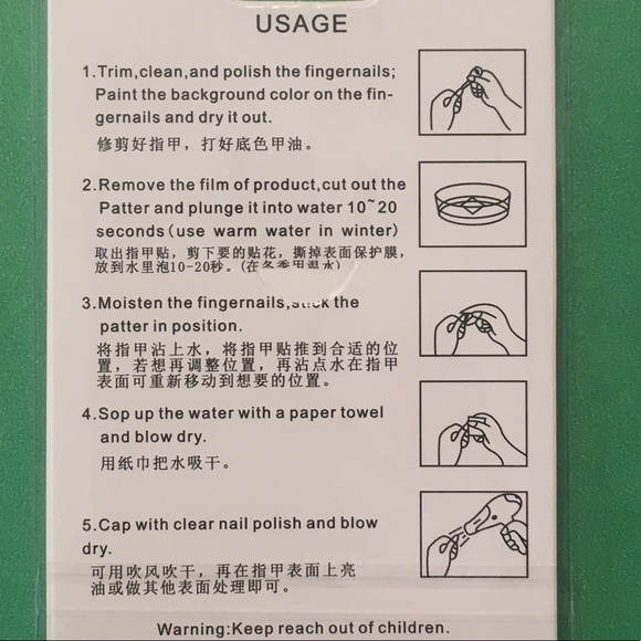 3/$12 Nail Art Waterslide Tattoo Artistic Red Rose - Picture 2 of 5